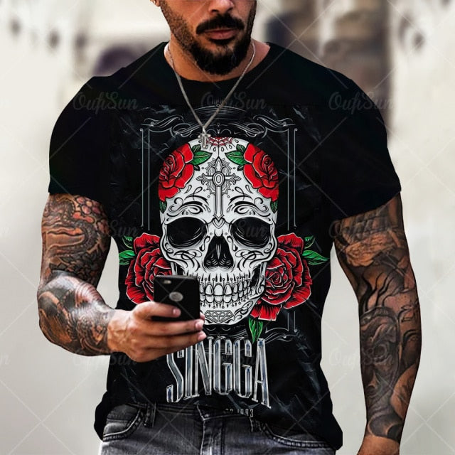 Tricou pentru bărbați Skull - mai multe variante