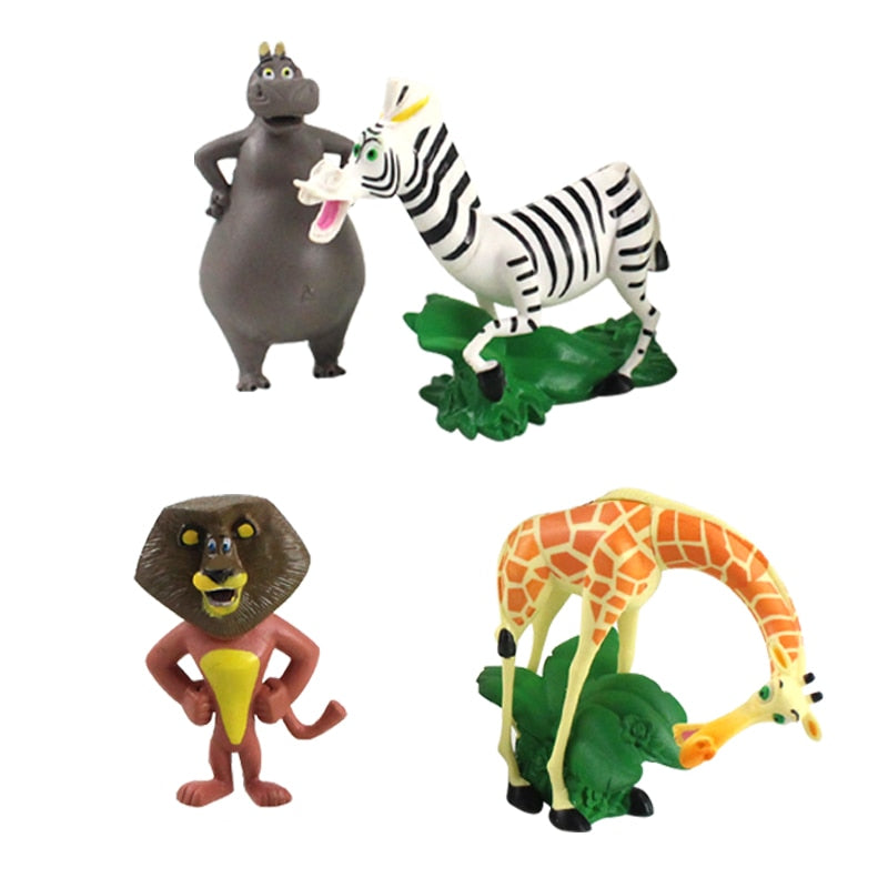 Figurine Madagascar - 4 buc