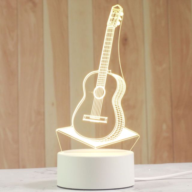 Lampă cu iluzie 3D - chitară