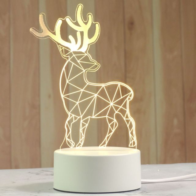 Lampă cu iluzie 3D - cerb