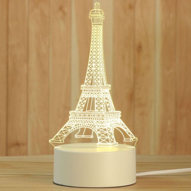 Lampă cu iluzie 3D - Turnul Eiffel