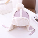 Căciulă de iarnă pentru copii cu pompon - mai multe culori