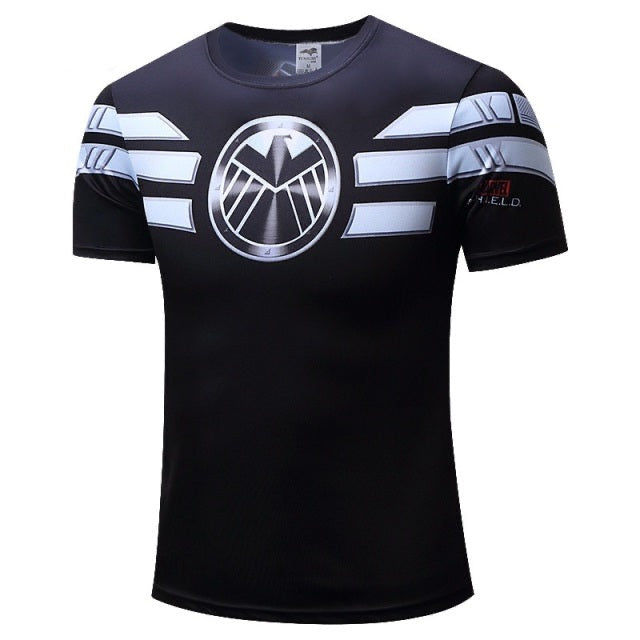 Tricou pentru bărbați cu imprimeu pe toată suprafața Agents SHIELD