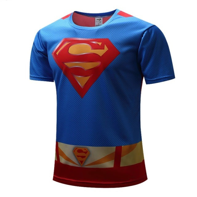 Tricou pentru bărbați cu imprimeu peste tot Superman