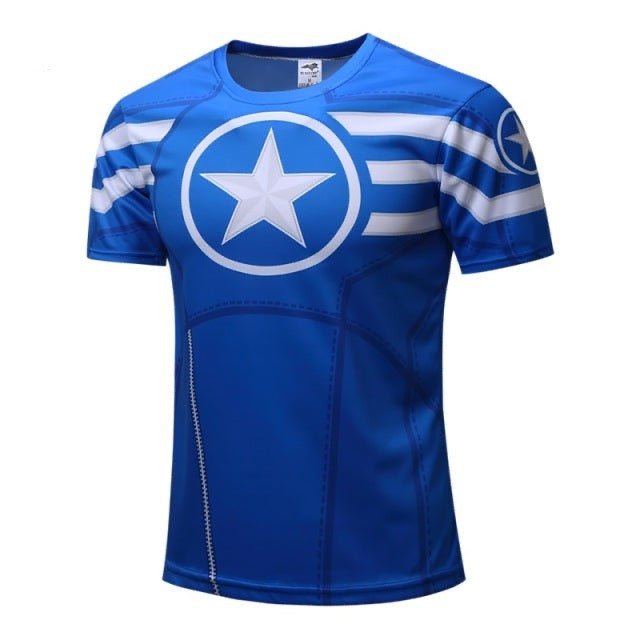 Tricou pentru bărbați cu imprimeu peste tot Captain America