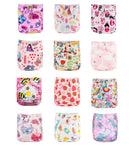 Scutece pentru fetițe 12 buc - mai multe variante