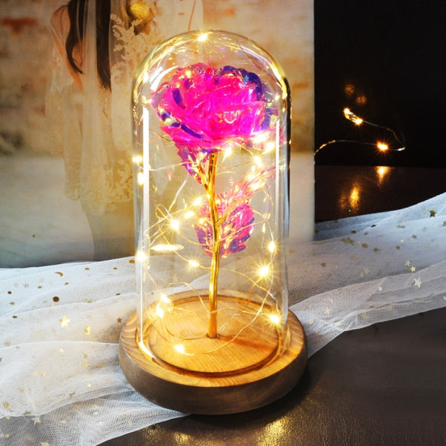 Trandafir artificial cu LED-uri - mai multe culori