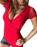 Tricou cu gât comun pentru femei - mai multe culori