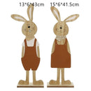 Doi iepurași de Paște din lemn - mai multe variante