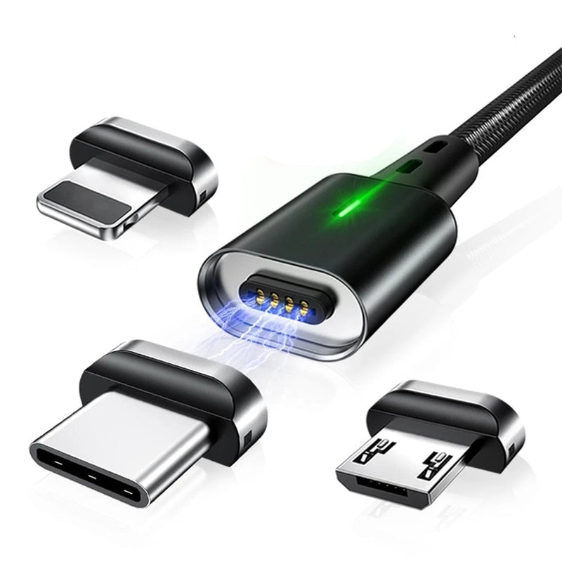 Încărcător magnetic 3in1 - mai multe culori