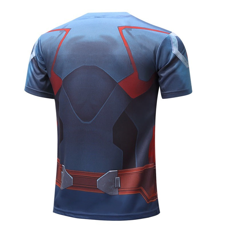 Tricou pentru bărbați cu imprimeu peste tot Captain America