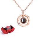 Cutie de bijuterii cu trandafir și colier - mai multe variante