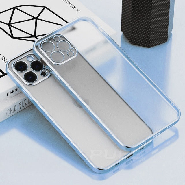 Capac transparent din silicon pentru iPhone Xs - mai multe culori