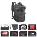 Rucsac militar de 30 l - negru și gri