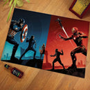 Covor pentru copii - Captain America vs. Iron Man