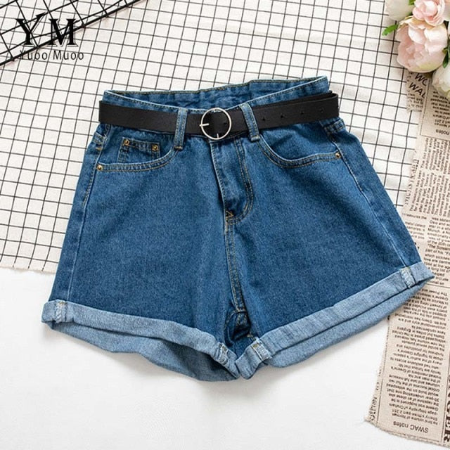 Pantaloni scurți din denim pentru femei - mai multe culori