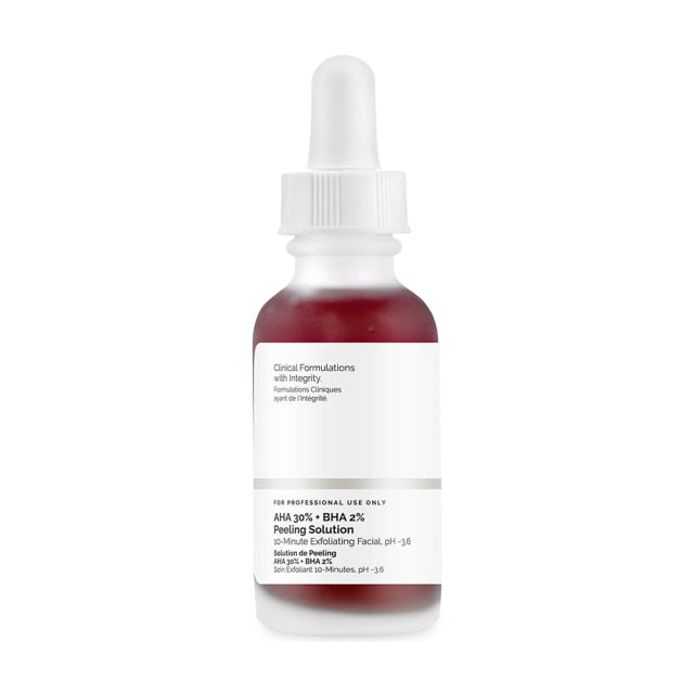 Serum facial - Solution de peeling AHA 30% + BHA 2%.