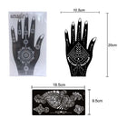 Henna set de stenciluri pentru tatuaje indiene 24buc