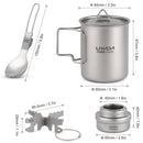 Set de tigăi de titan în aer liber - mai multe variante