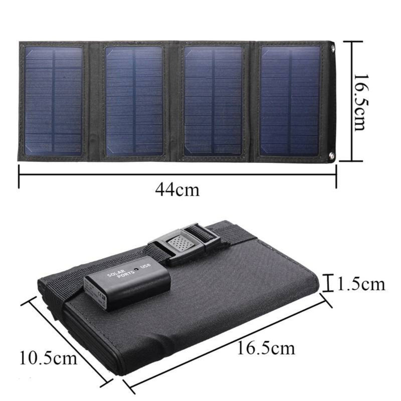 Panou solar pliabil cu USB - mai multe variante