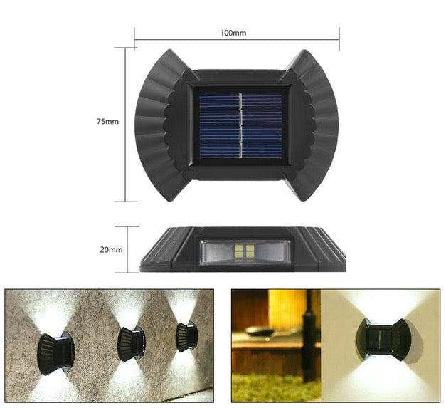 Solar LED lumina de perete - mai multe variante